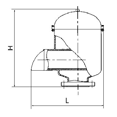 全天候呼吸阀（JF-Ⅰ型）外形图